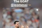 贝克汉姆发社媒@梅西:The GOAT🐐,恭喜你朋友,惊人的成就