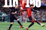 加时制胜!FIFA官推晒伊涅斯塔与费兰制胜球对比照:荣耀传承!